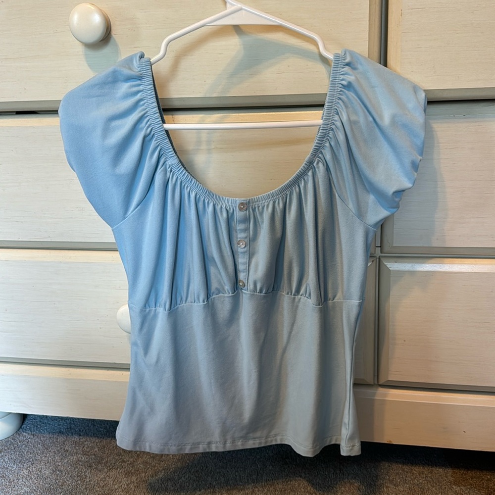 Baby blue shirt